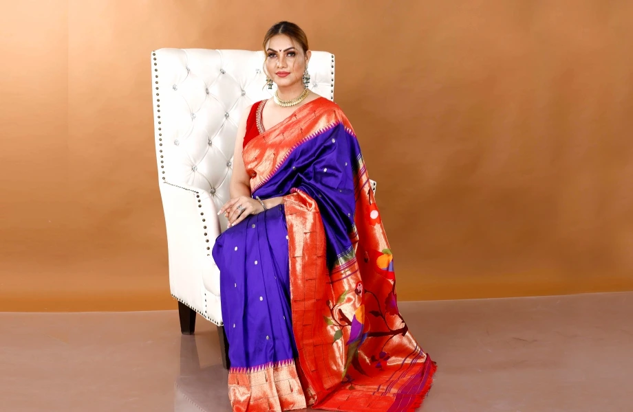 Padmashali Triple Miniya Paithani