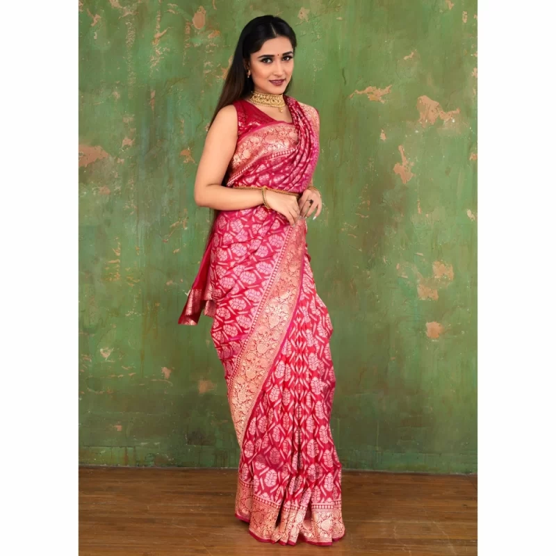 Padmashali Banarasi Katan Silk Saree