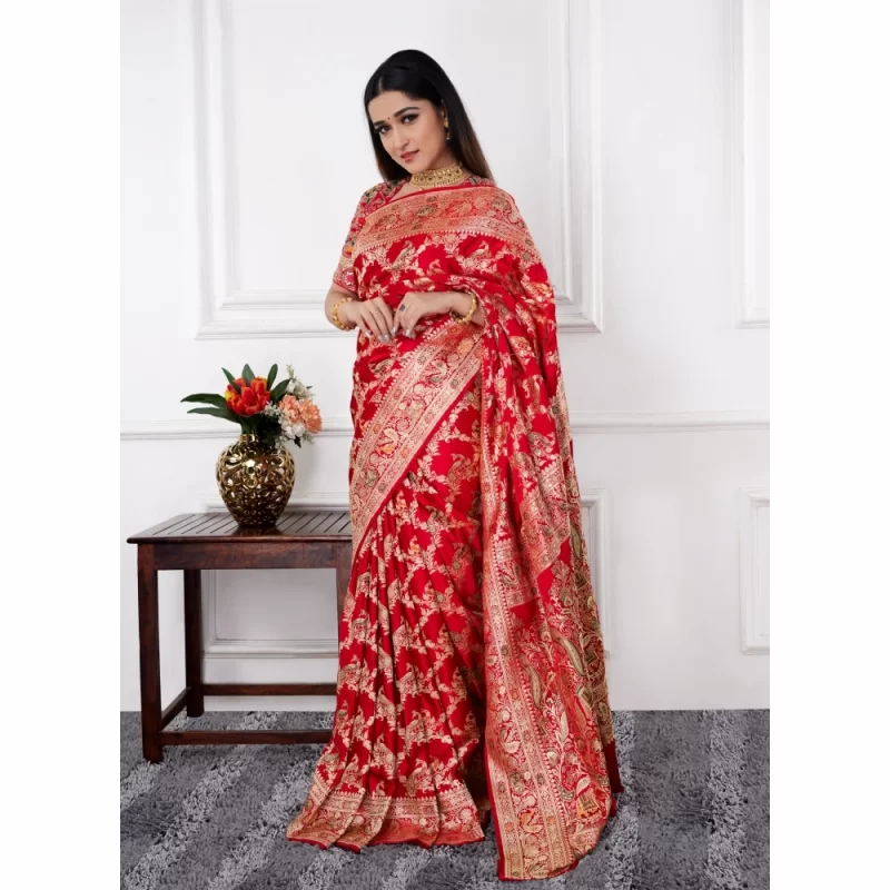 padmashali bridal Banarsi Silk Saree