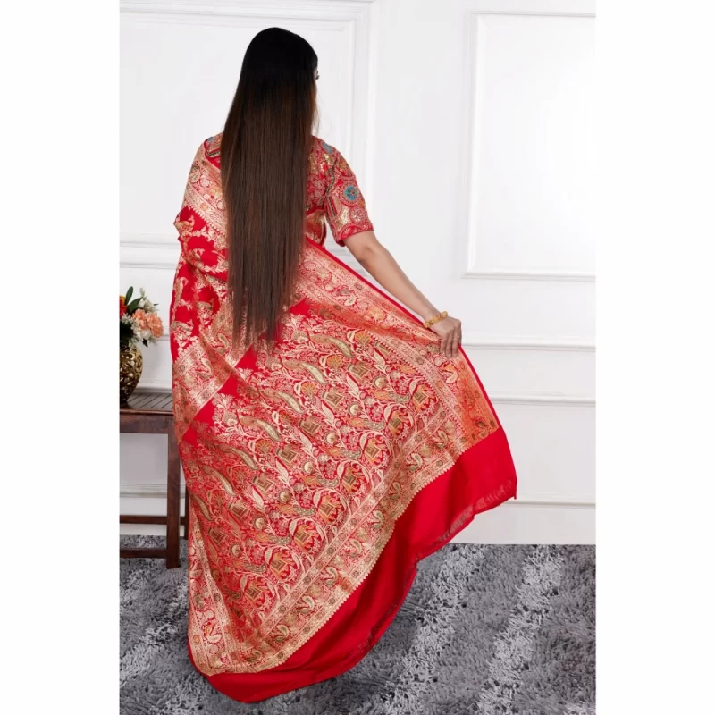 padmashali bridal Banarsi Silk Saree