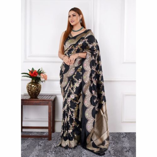 padmashali banarasi katan silk saree