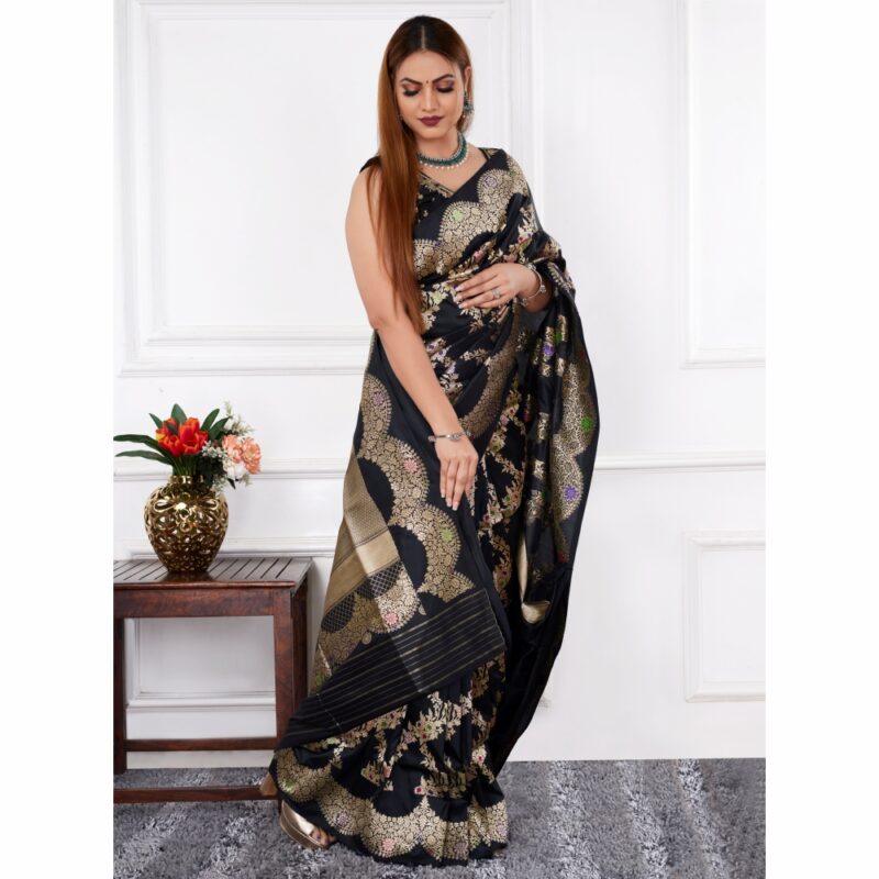 padmashali banarasi katan silk saree