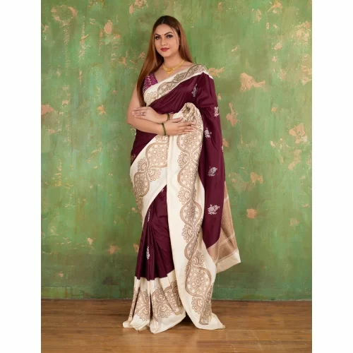 Padmashali Banarasi Katan Silk Saree