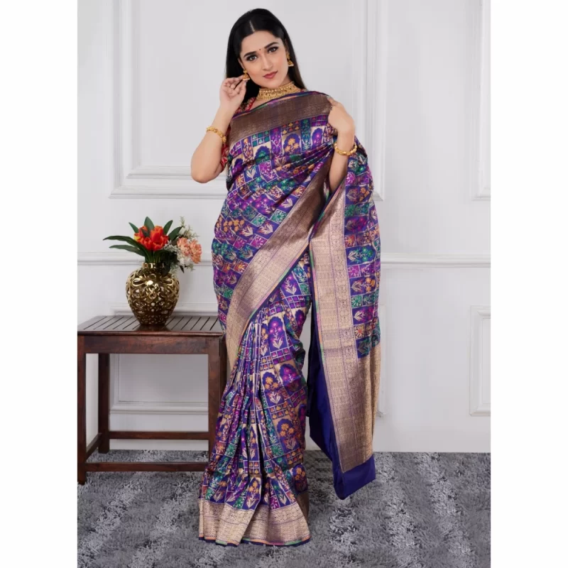padmashali banarasi katan silk saree