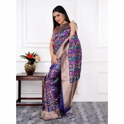 padmashali banarasi katan silk saree