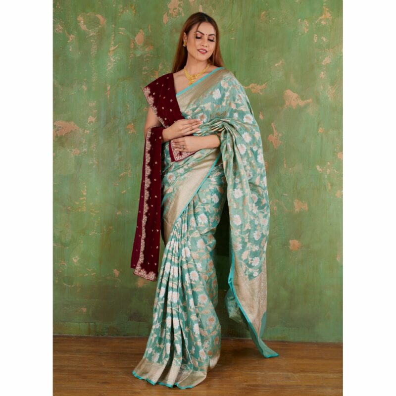 padmashali designer katan silk saree