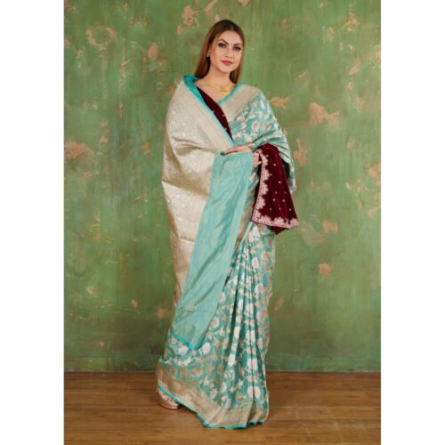 padmashali designer katan silk saree