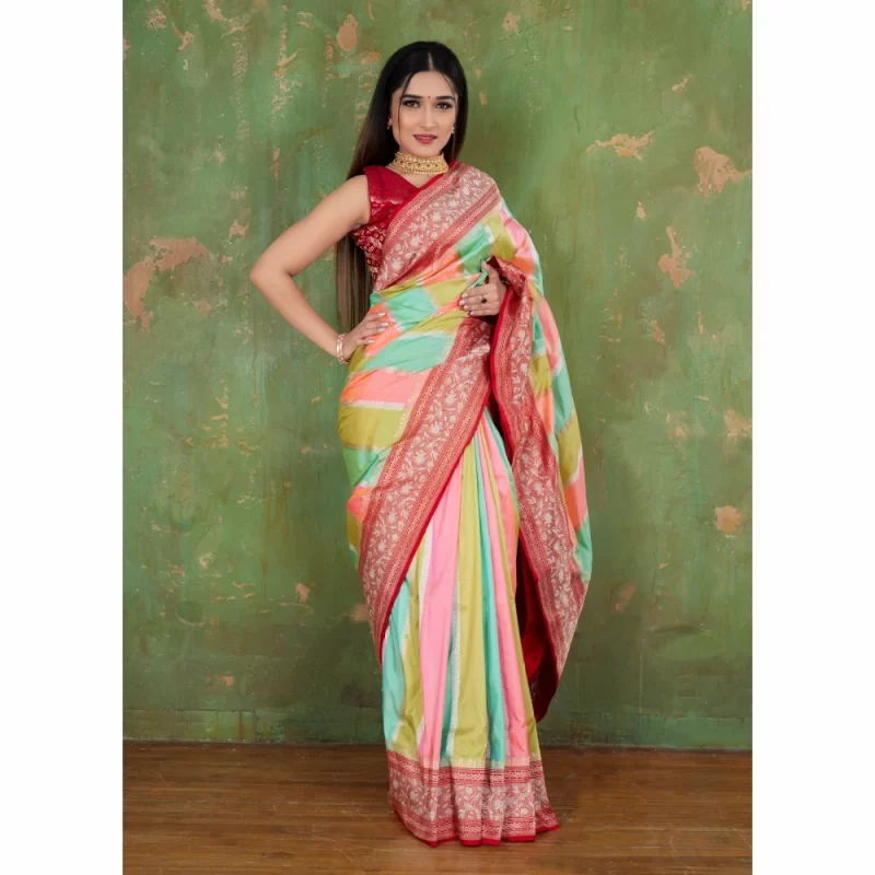 padmashali banarasi katan silk saree