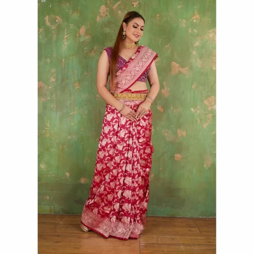 Padmashali Banarasi Katan Silk Saree