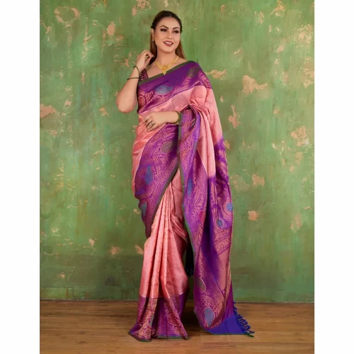 Padmashali Brocade Gadwal Silk Saree