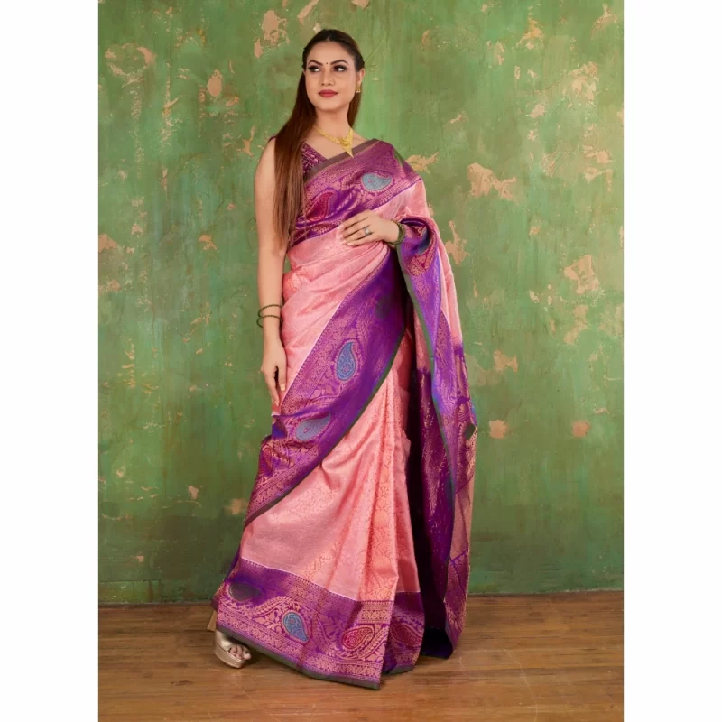 Padmashali Brocade Gadwal Silk Saree