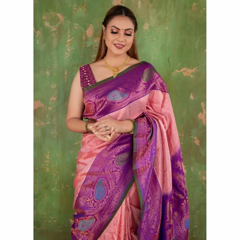 Padmashali Brocade Gadwal Silk Saree