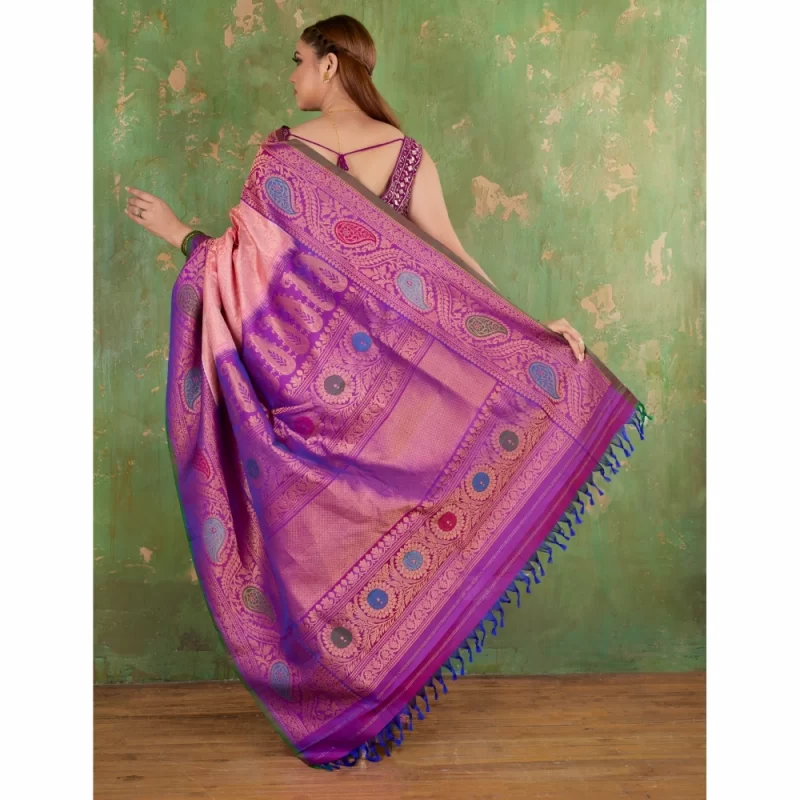 Padmashali Brocade Gadwal Silk Saree