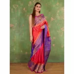 Padmashali Butti Gadwal Silk Saree