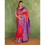 Padmashali Butti Gadwal Silk Saree