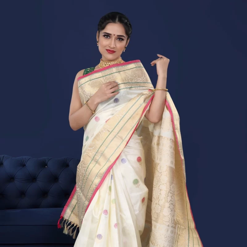 Padmashali Designer Gadwal Saree