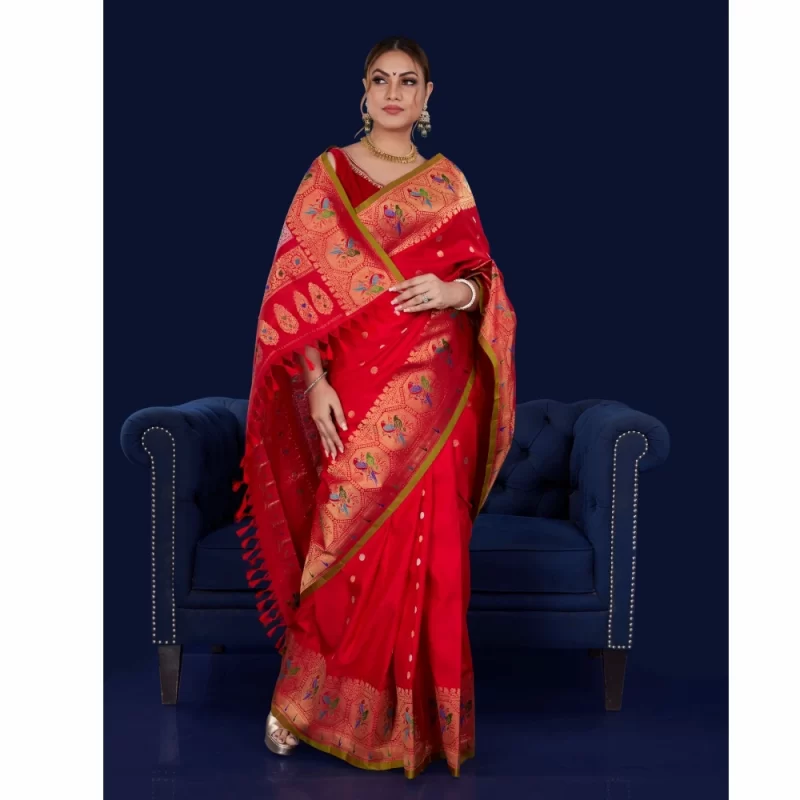 Padmashali Traditional Gadwal saree