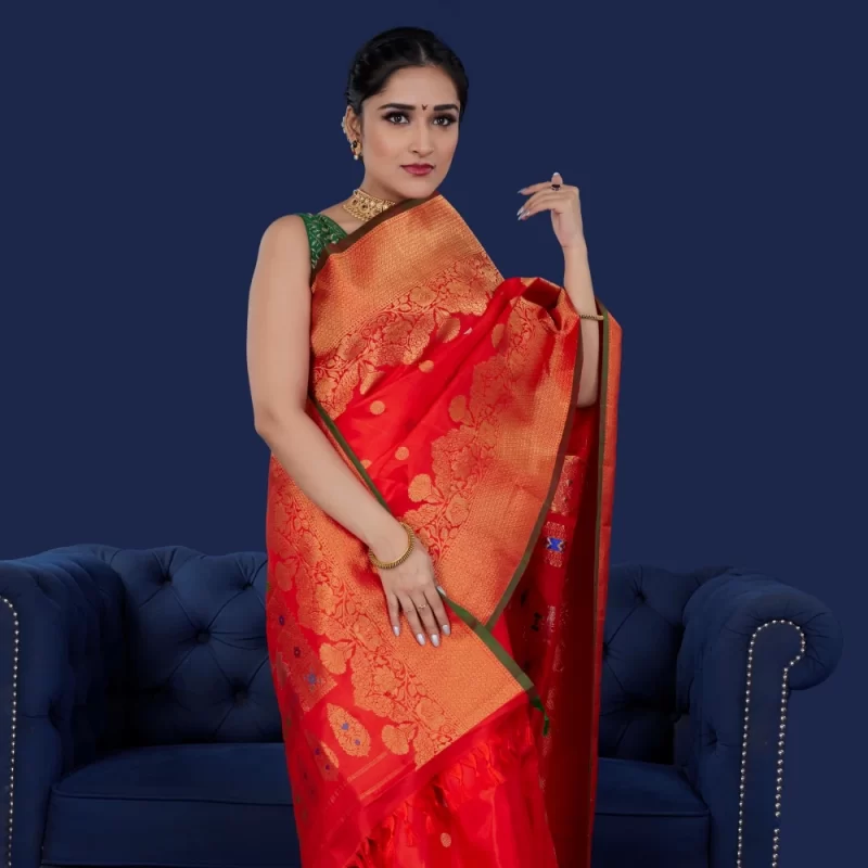 Padmashali Traditional Gadwal saree