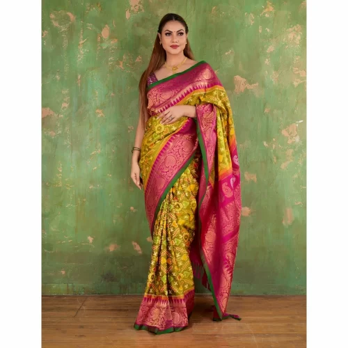 padmashali pochampally gadwal silk saree