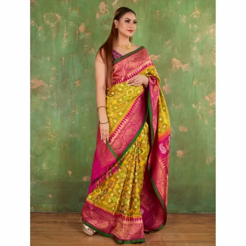 padmashali pochampally gadwal silk saree