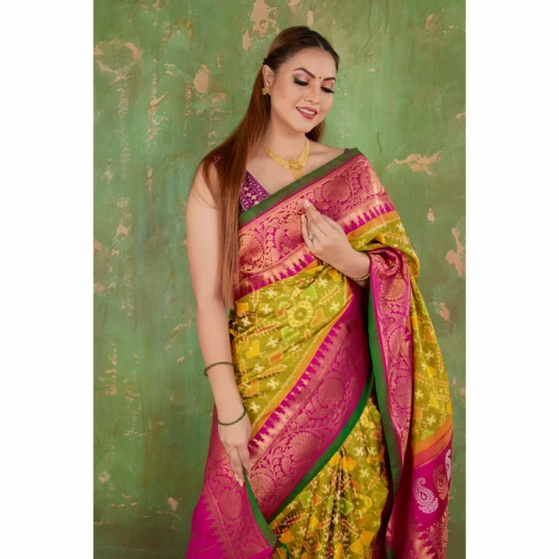 padmashali pochampally gadwal silk saree