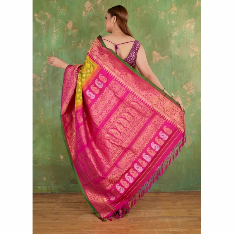 padmashali pochampally gadwal silk saree