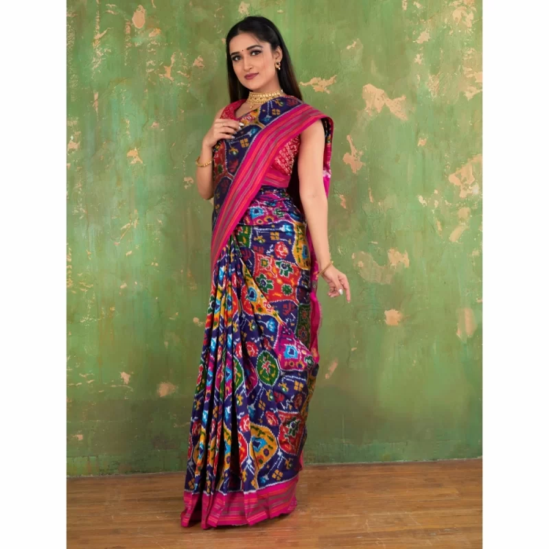 padmashali printed patola saree